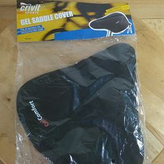 Crivit Sports Gel Saddle Cover GelComfort Pressure-Relief Cut-Out Fits City & Touring Bike Seats Black (New)