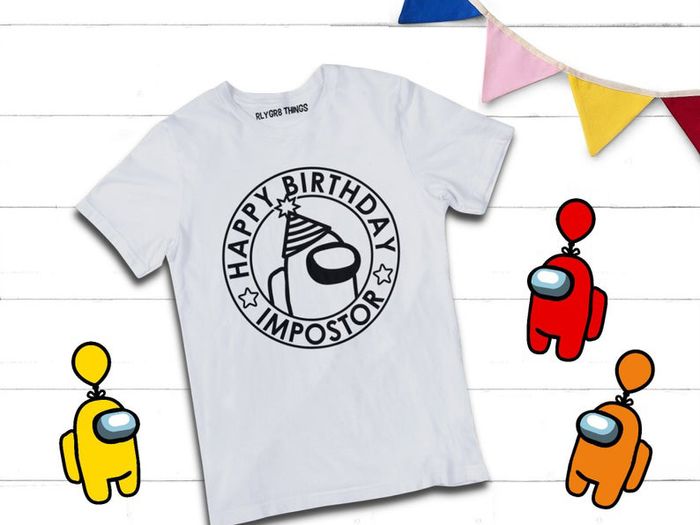 Happy Birthday Impostor, Among Us t-shirt for adults and kids great gift present idea