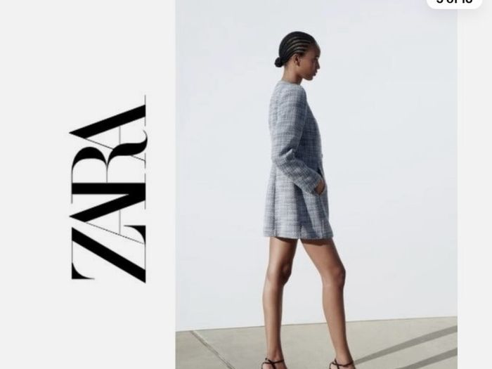 Zara blazer light blue