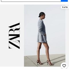 Zara blazer light blue