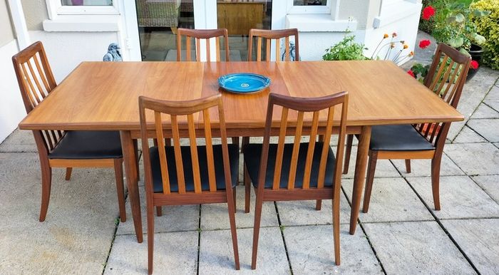 Mid Century Vintage G Plan Dining Table & Chairs