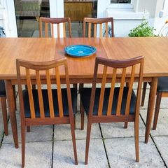 Mid Century Vintage G Plan Dining Table & Chairs