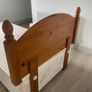 Single Wooden Bed Frame with Divan Base anud Mattress Image 3