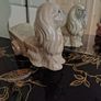 Vintage Pekinkese Dog and Flower Cart Figurine by Porceval. Image 9