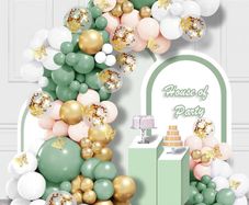 NEW SALE | Balloon Arch Kit, 147 Pcs Sage Green Balloon Arch with Sizes of 18 Inch,12 Inch, 10 Inch, 5 Inch for Balloon Garland as Birthday Decorations, Wedding Decorations, Baby Shower Decorations