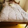 Very Solid 4Ft 6 Double Wooden Bed Frame - Can Deliver Image 4