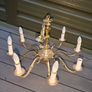 2 Gold brass chandeliers Image 2