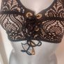Black/beige lace top size UK8 EU36 Postage included Image 3