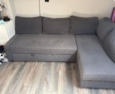 FRIHETEN corner sofa-bed with storage