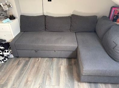 FRIHETEN corner sofa-bed with storage