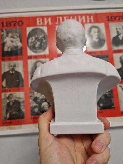 Lenin Vintage Soviet Russian Porcelain Bust of communist leader