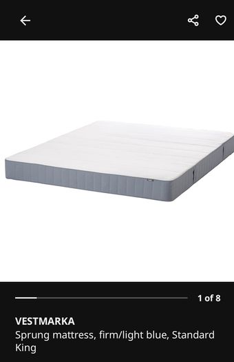 King Bed frame and mattress