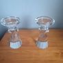 Glassware- candle holders, bowl Image 4