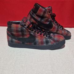 Rare 2006 nike SB blazer mid "Tod Jordan " Plaid flannel size 10.5