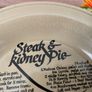 Vintage Pearsons of Chesterfield Pie Plate With Steak and Kidney Pie Recipe Image 9