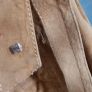 Camel suede safari style jacket Sz L (Fit 12-14UK) Image 9