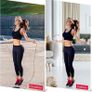 Skipping Rope Adult Fitness, Digital Speed Jump Rope with Counter [Ropeless for Indoor Use] for Women Men and Kids, Weighted Handles, Adjustable Rope, Exercise Equipment for Crossfit Boxing (FREE SHIPPING) Image 4
