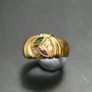 Emerald, Ruby and Diamond ring 18ct Image 2