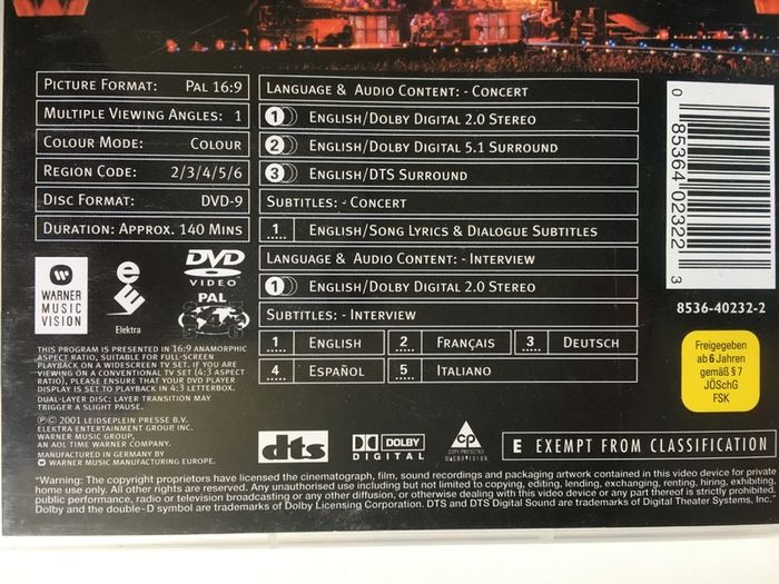 AC/DC [2001] Stiff Upper Lip Live [Music DVD]
