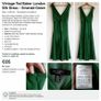 Vintage Ted Baker London 100% Silk Dress - Size 8/10, Emerald Green Image 2