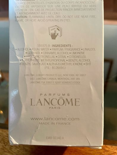 Lancome Eau de Toilette Discontinued
