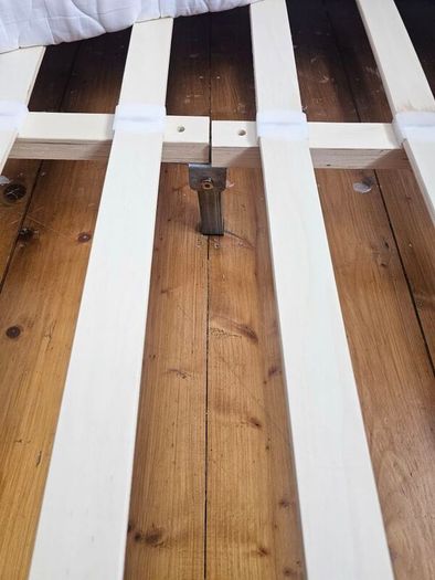 bed frame black leather