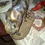 Beautiful Old Large Bronze Colour Horse and Foal Figurine Postage Available Image 5