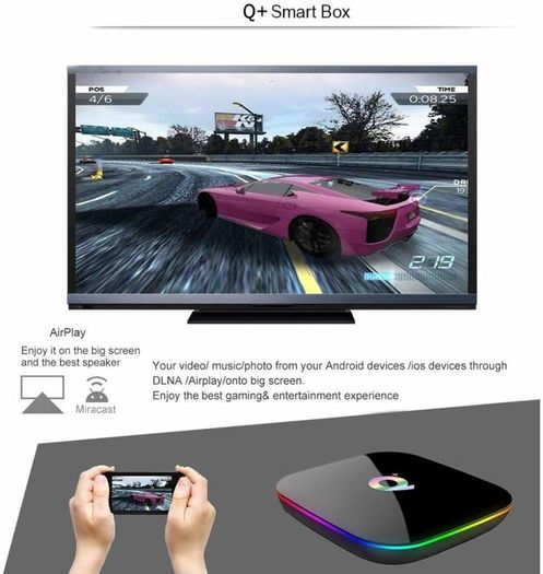 Brand New Android Tv Box, Q Plus 2gb Ram/16gb Rom H6 Quad-core Support 2.4ghz Wifi 6k Hdmi Dlna 3d Smart Tv Box