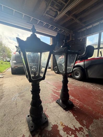 Vintage 1933 Harte Wexford Garden Lamp Posts