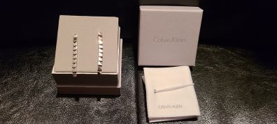 Calvin Klein Tune Stainless Steel Swarovski Cube Earring