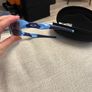 Oakley Flak Jacket XLJ Sunglasses- Light Blue/Navy Image 4