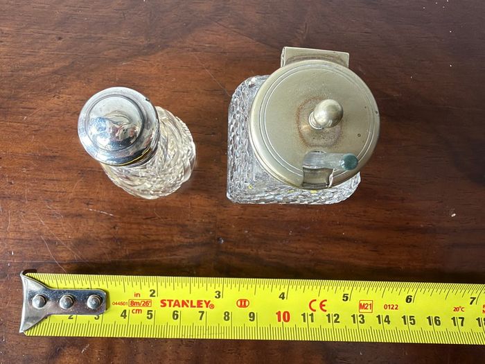 Vintage Cut Glass Perfume & Dressing Table Set