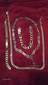gold chains and bracelets
