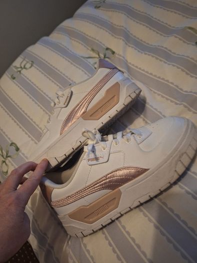 Puma rose gold trainers