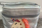 silver holographic unicorn makeup/toy  bag
