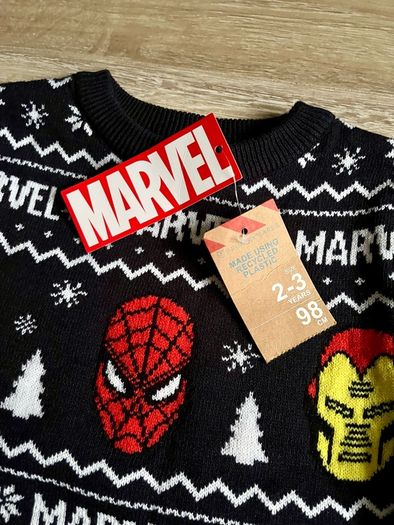 Marvel Christmas jumper, 2-3y new