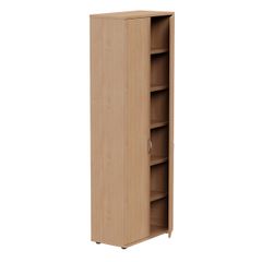 Lockable Bookcase H2210mm - 6 Levels - Beech