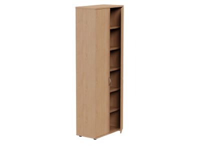 Lockable Bookcase H2210mm - 6 Levels - Beech