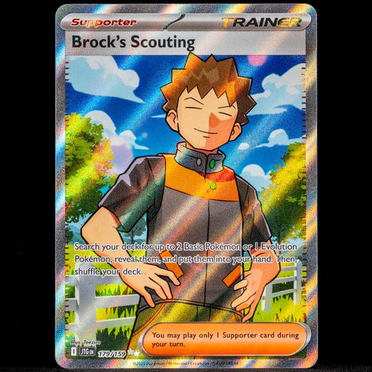 Brock's Scouting 179/159 Ultra Rare Journey Together Pokemon Card S&V Trainer