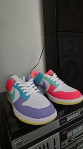 nike trainers easter candy dunk low multicoloured size 9