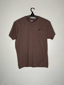 Diesel Mens Khaki Green Short Sleeve T-Shirt Size XL