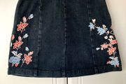 Topshop denim mini skirt