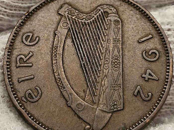 Ireland 1942 1/2d Halfpenny