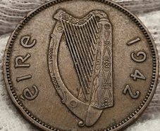 Ireland 1942 1/2d Halfpenny