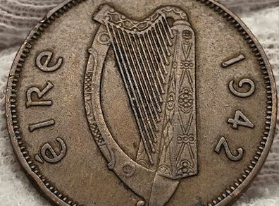 Ireland 1942 1/2d Halfpenny