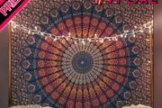 Indian Cotton Blue Tapestry Mandala Wall Hangings- Tapestry For Bedroom - Indie Wall Tapestry Hippie Room Decor - Boho Small Tapestrys Aesthetic 30x40 Inches MULTIPLE SIZES AVAILABLE (FREE POSTAGE)