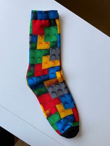 Brand new unisex Lego brick socks