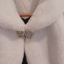Girls occassion dress with matching bag  and fur bolero , shoes and socks Image 7