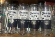 corona extra beer pint glasses