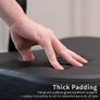 Ergonomic Mobile Cross Legged Desk Chair with Wheels, Home and Office, Flexible Kneeling Chair for Fidgeting, Adjustable Yoga Meditation Criss Cross Seat, Backrest, Black Image 5